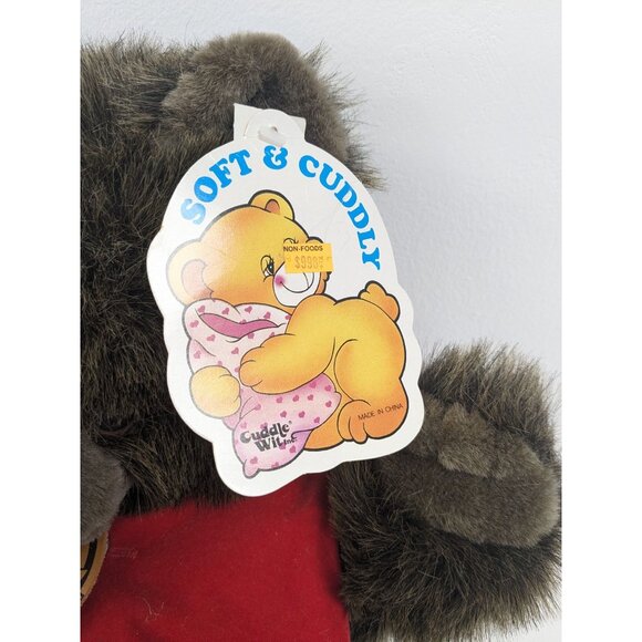 Vintage Cuddle Wit Bear With Tags Stuffed Animal 18" - Picture 2 of 4